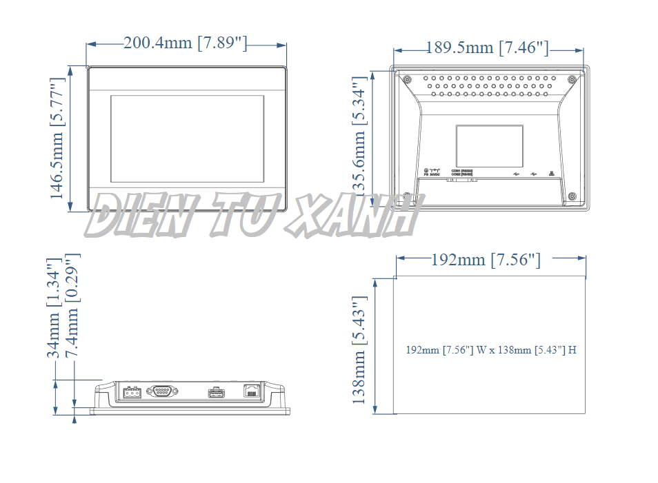 Weintek LCD TK6071iP HMI 7 Inch