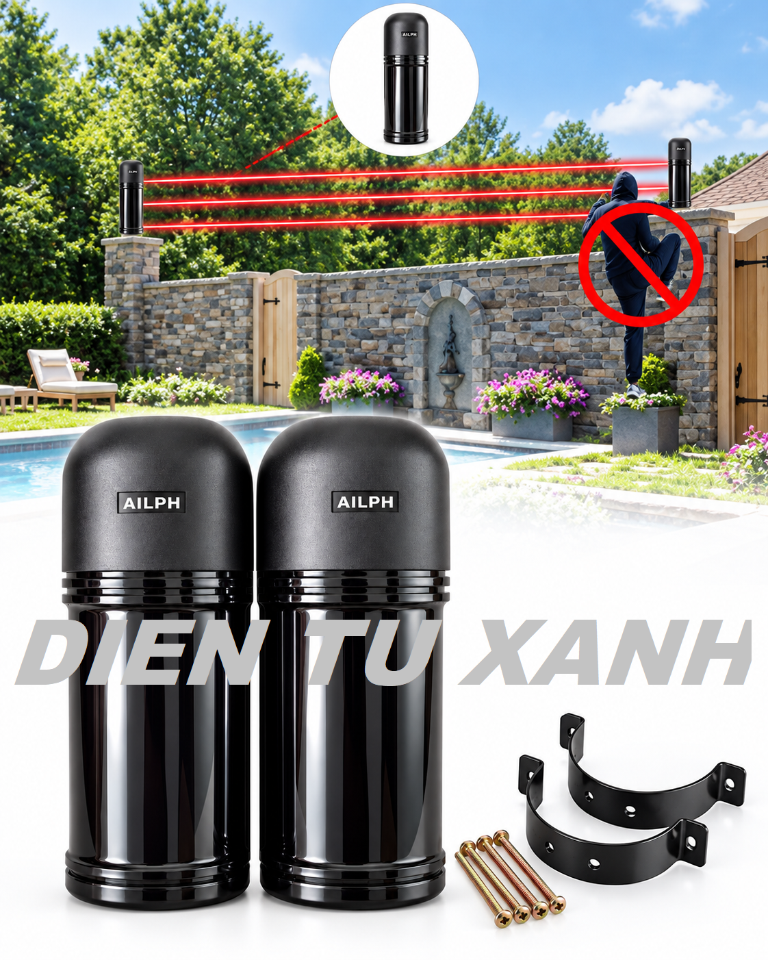 Cảm biến hàng rào hồng ngoại 3 tia ABE-250